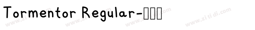 Tormentor Regular字体转换